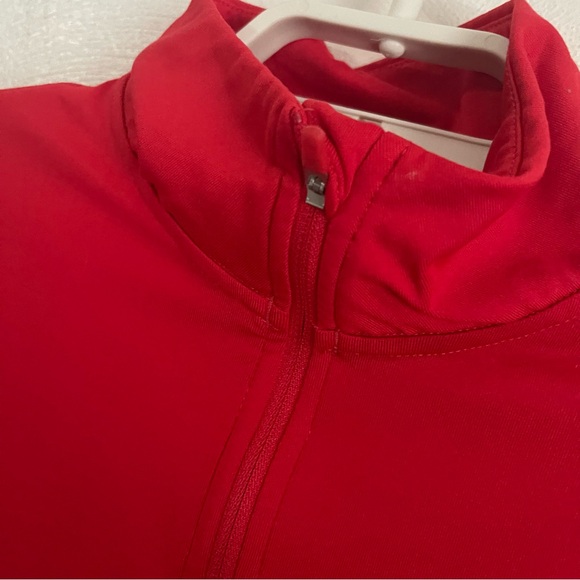 Nike Pro Dri-Fit long sleeve 1/2 zip top size X-large EUC red - Picture 3 of 13